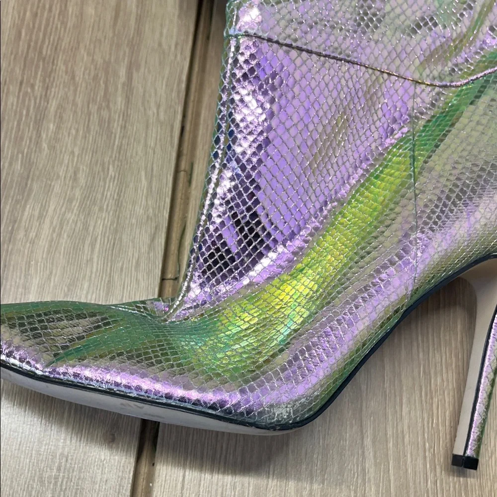Nine West Iridescent Heeled Boots - Picture 3 of 9